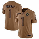 Men's Arizona Cardinals #1 Kyler Murray 2023 Brown Salute To Service Limited Football Stitched Jersey Dyin,baseball caps,new era cap wholesale,wholesale hats